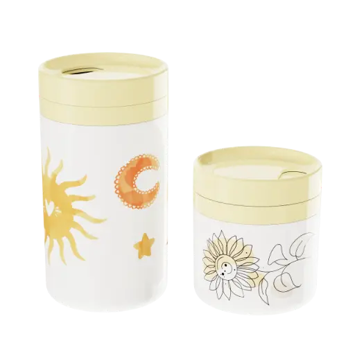 [YEAZAL6] Yerbera y azucarera amarillo limón